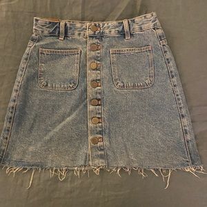 Zara denim mini skirt